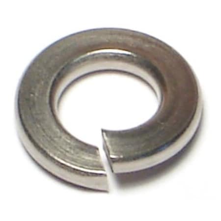Midwest Fastener Split Lock Washer, For Screw Size #14 18-8 Stainless Steel, Plain Finish, 100 PK 05338